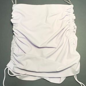 Zara Women's Lilac Purple Ruched Skirt Size medium